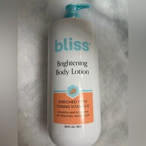 Bliss Jumbo Brightening Body Lotion with Vitamin C -with pump sealed 25.4oz